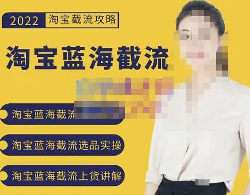 2022淘宝蓝海截流攻略，淘宝蓝海截流选品上货实操讲解-金创谷