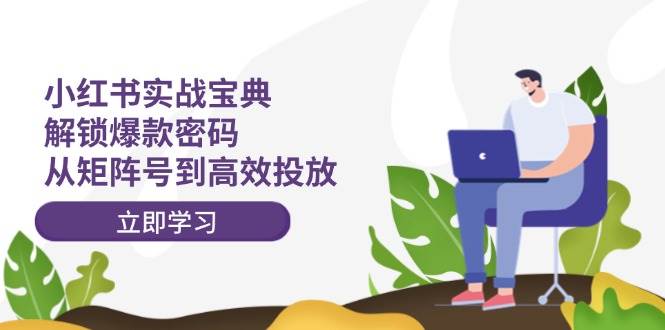 小红书实战宝典：解锁爆款密码，从矩阵号到高效投放-金创谷