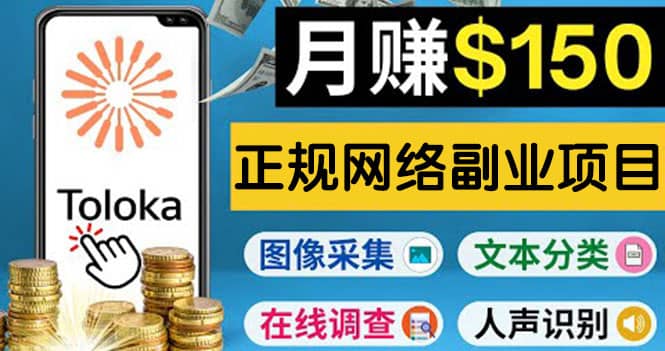 正规网络副业赚钱平台Toloka，利用业余时间月赚150美元-金创谷