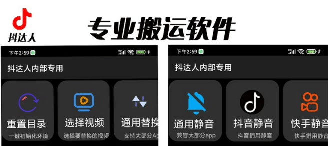 对外收费699抖音傻瓜式一键搬运，起号专用5分钟一个视频《软件+详细教程》-金创谷