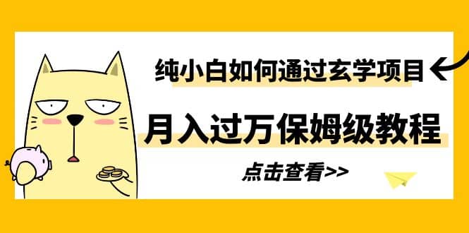 纯小白如何通过玄学项目月入过万保姆级教程-金创谷