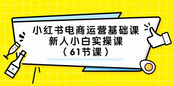 小红书电商运营基础课，新人小白实操课（61节课）-金创谷