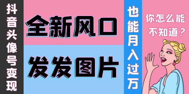 抖音头像号变现0基础教程-金创谷