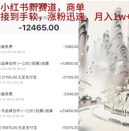 小红书新赛道，商单接到手软，涨粉迅速，一个月1w+-金创谷