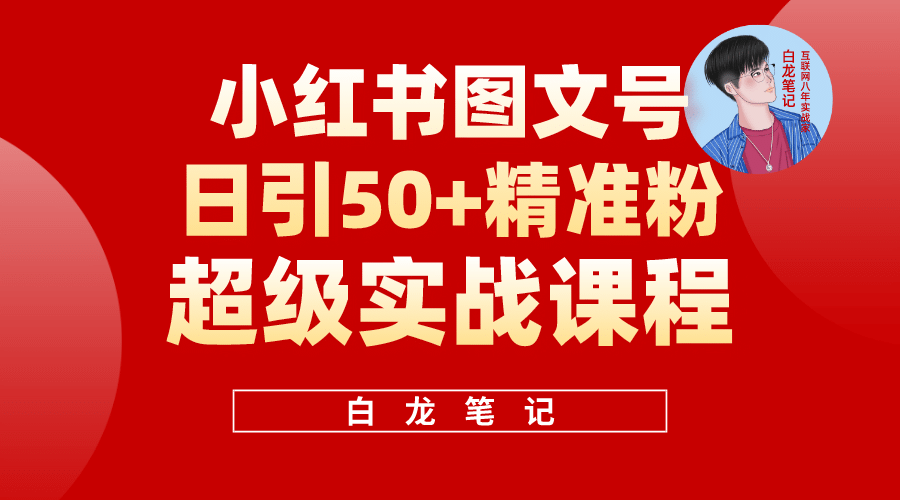 小红书图文号日引50+精准流量，超级实战的小红书引流课，非常适合新手-金创谷