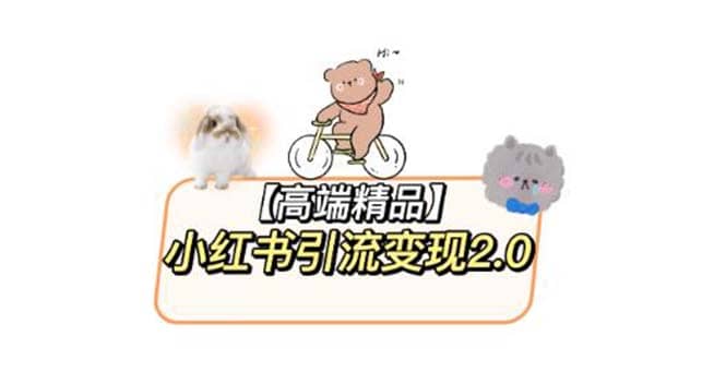 小红书最新引流变现2.0教程，全网最新最详细的视频教程+素材-金创谷