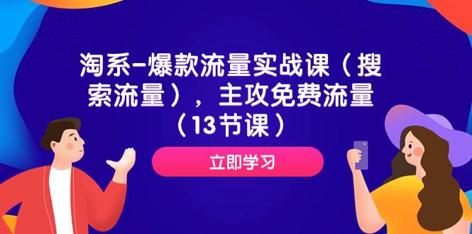 淘系-爆款流量实战课（搜索流量），主攻免费流量（13节课）-金创谷