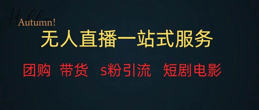 无人直播全套服务，变现稳定-金创谷