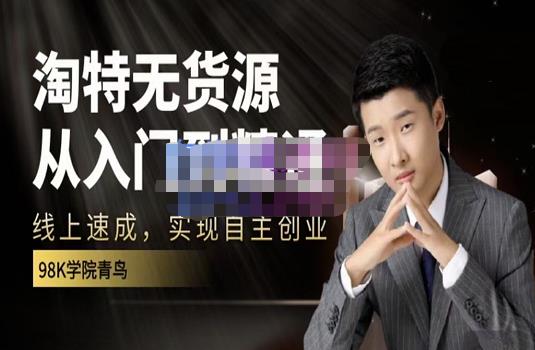98k学院的淘特无货源线上速成课，从入门到精通，让你最小投入，最高回报-金创谷