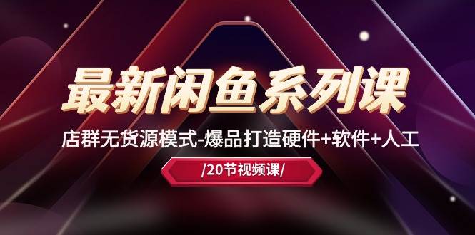 最新闲鱼系列课，店群无货源模式-爆品打造硬件+软件+人工（20节课）-金创谷