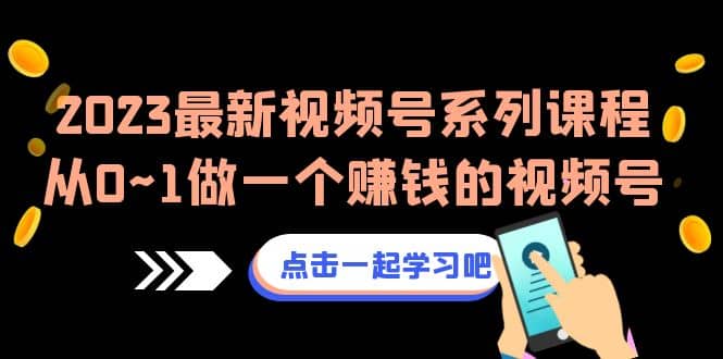 2023最新视频号系列课程，从0~1做一个赚钱的视频号（8节视频课）-金创谷