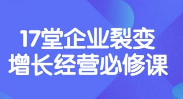 《盈利增长17堂必修课》企业裂变增长的经营智慧，带你了解增长的本质-金创谷