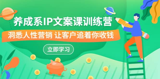 养成系-IP文案课训练营，文案心法的天花板 洞悉人性营销 让客户追着你收钱-金创谷