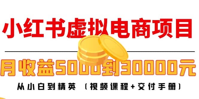 小红书虚拟电商项目：从小白到精英 (视频课程+交付手册)-金创谷