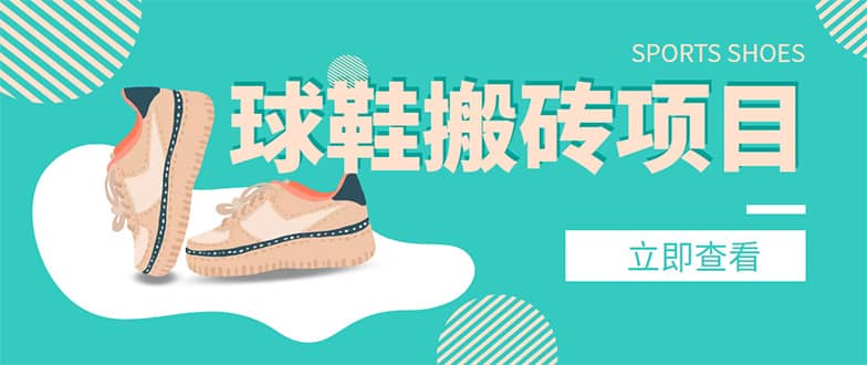 外面收费998的球鞋搬砖项目【详细教程+资源渠道】-金创谷
