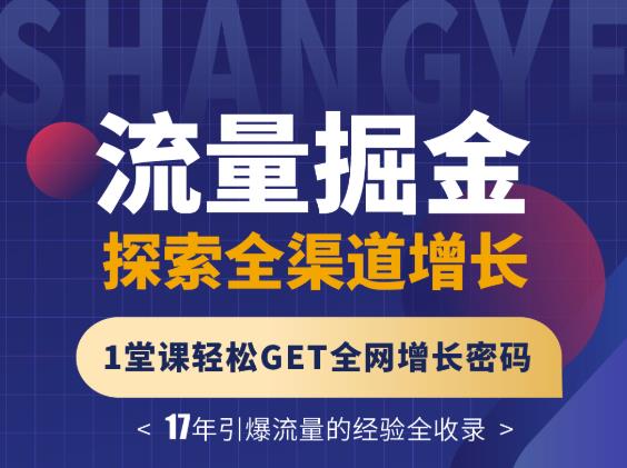 张琦流量掘金探索全渠道增长，1堂课轻松GET全网增长密码-金创谷