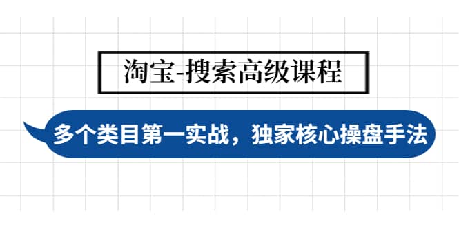 淘宝-搜索高级课程：多个类目第一实战，独家核心操盘手法-金创谷