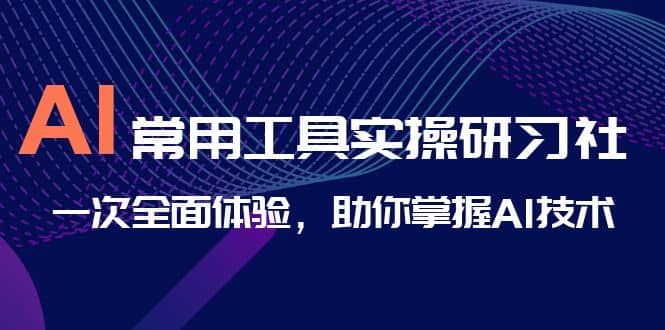 AI-常用工具实操研习社，一次全面体验，助你掌握AI技术-金创谷