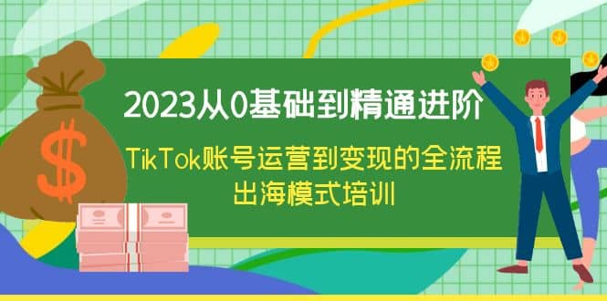2023从0基础到精通进阶，TikTok账号运营到变现的全流程出海模式培训-金创谷