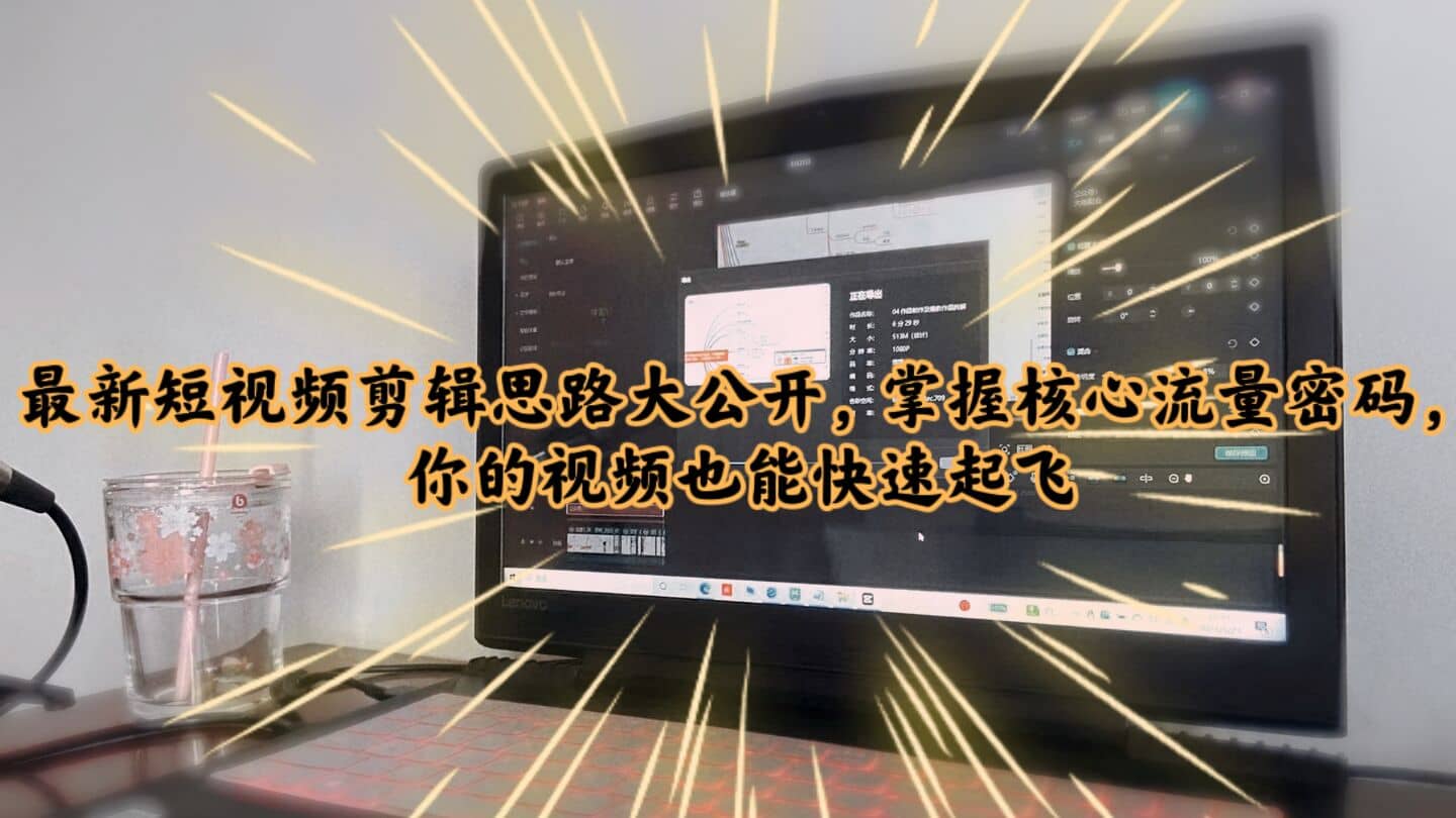 最新短视频剪辑思路大公开，掌握核心流量密码，你的视频也能快速起飞-金创谷