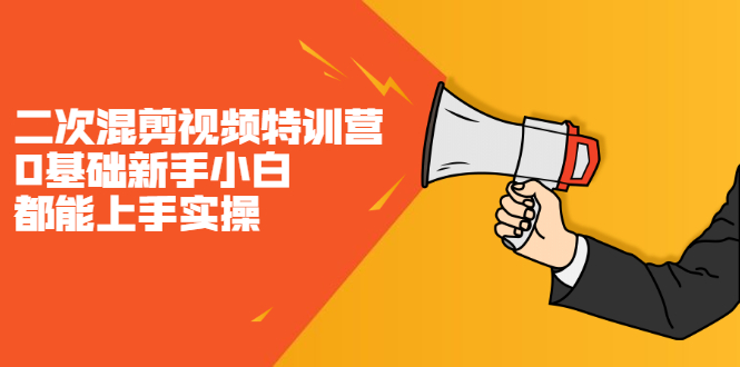 二次混剪视频特训营，0基础新手小白都能上手实操，两天开干-金创谷