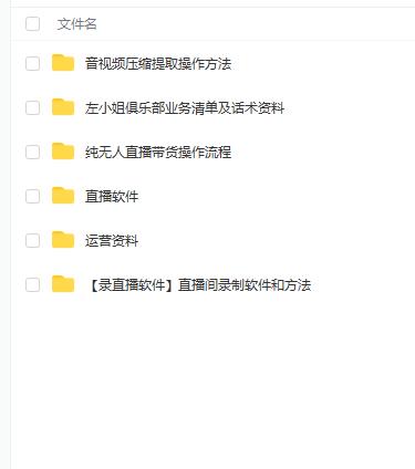 左小姐-直播带货俱乐部十三行、无人直播，全套教程附：工具、文档、话术资料-金创谷