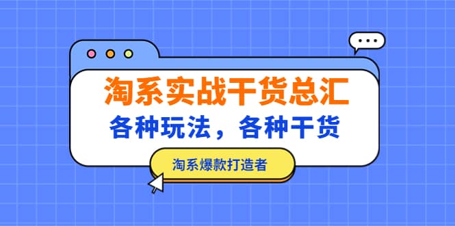淘系实战干货总汇：各种玩法，各种干货，淘系爆款打造者-金创谷
