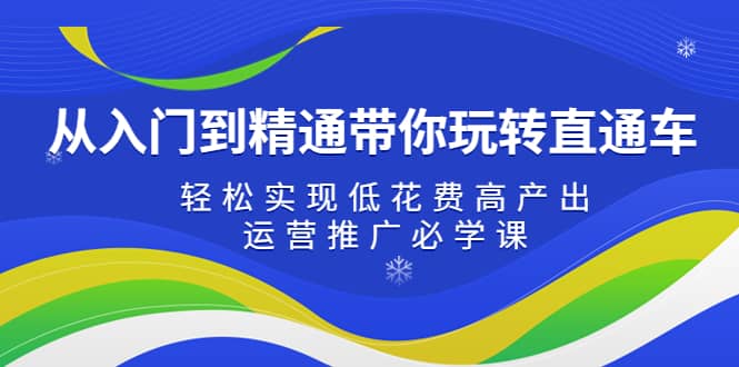 从入门到精通带你玩转直通车：轻松实现低花费高产出，35节运营推广必学课-金创谷