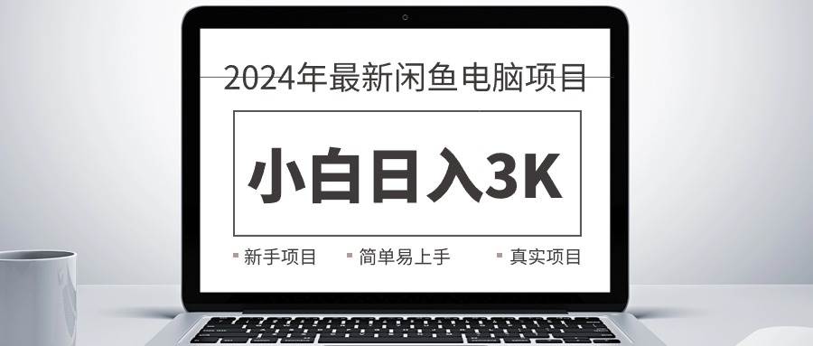 2024最新闲鱼卖电脑项目，新手小白日入3K+，最真实的项目教学-金创谷