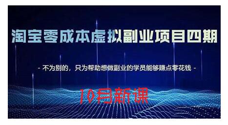 淘宝蓝海虚拟项目4.0，让你最大化15-20天内起店和快速实操-金创谷