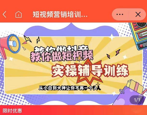 蕊总很忙·短视频营销培训实操课教你快速入门，教你做抖音短视频-金创谷
