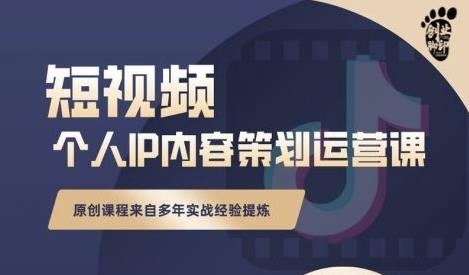 抖音短视频个人ip内容策划实操课，真正做到普通人也能实行落地-金创谷
