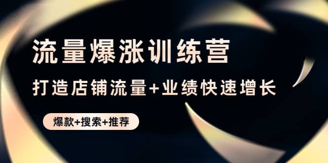 流量爆涨训练营：打造店铺流量+业绩快速增长 (爆款+搜索+推荐)-金创谷