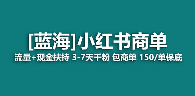 2023蓝海项目【小红书商单】流量+现金扶持，快速千粉，长期稳定，最强蓝海-金创谷