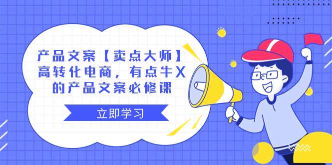 产品文案【卖点大师】高转化电商，有点牛X的 产品文案必修课-金创谷