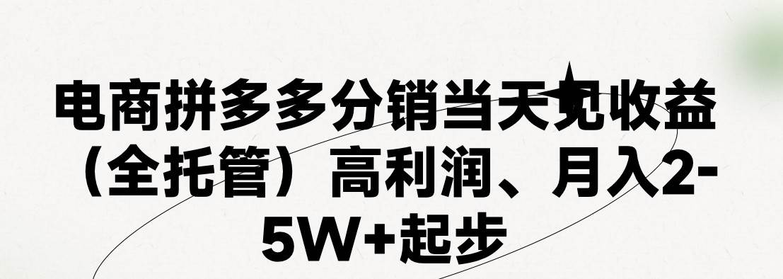 最新拼多多模式日入4K+两天销量过百单，无学费、 老运营代操作、小白福…-金创谷