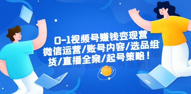 0-1视频号赚钱变现营：微信运营-账号内容-选品组货-直播全案-起号策略-金创谷