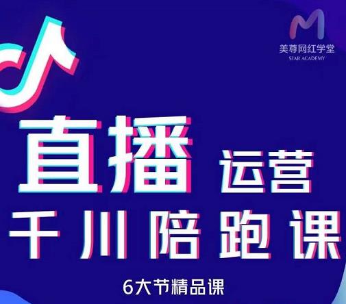 美尊-抖音直播运营千川系统课：直播​运营规划、起号、主播培养、千川投放等-金创谷