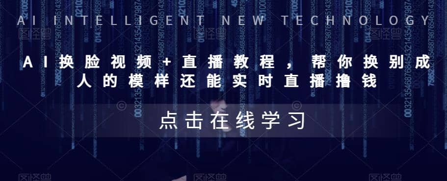 AI换脸视频+直播教程 帮你换成别人的模样还能实时直播撸钱 (教程+配套资料)-金创谷