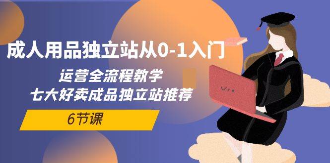 成人用品独立站从0-1入门，运营全流程教学，七大好卖成品独立站推荐-6节课-金创谷