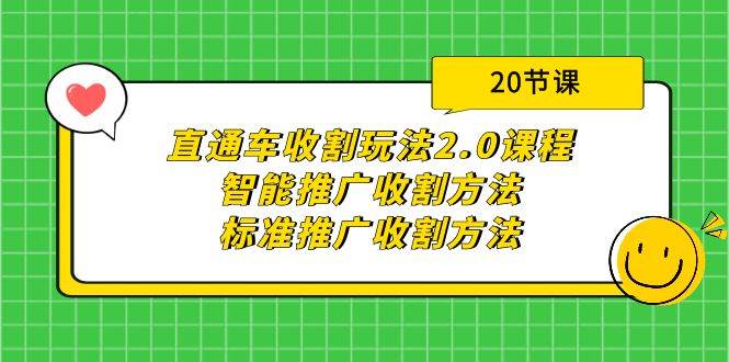 直通车收割玩法2.0课程：智能推广收割方法+标准推广收割方法（20节课）-金创谷