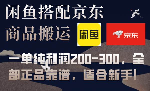 闲鱼搭配京东备份库搬运，一单纯利润200-300，全部正品靠谱，适合新手！-金创谷