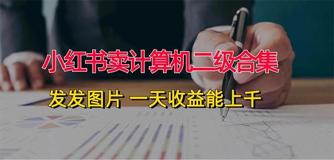 小红书卖计算机二级合集，发发图片 一天收益能上千-金创谷