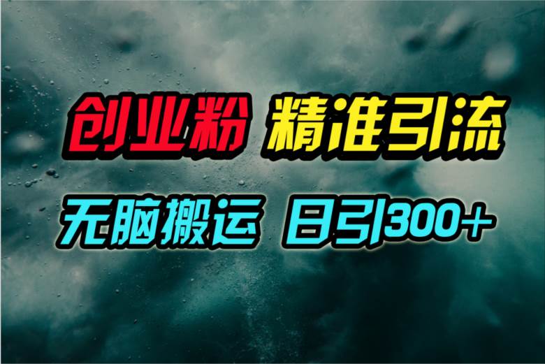 视频号纯搬运日引300+创业粉教程！-金创谷