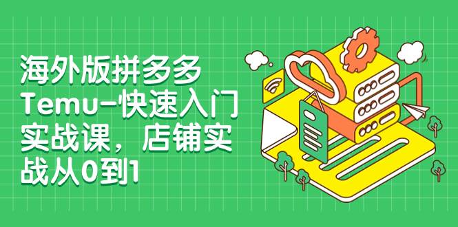 海外版拼多多Temu-快速入门实战课，店铺实战从0到1（12节课）-金创谷