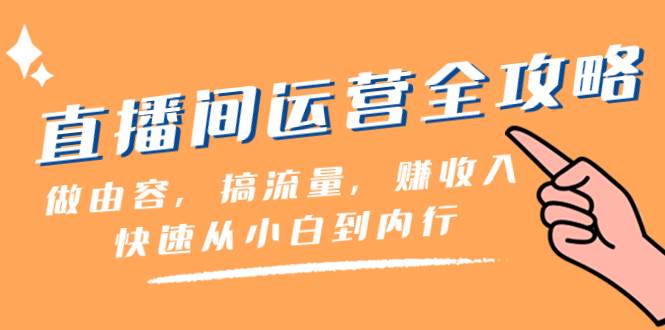 直播间-运营全攻略：做由容，搞流量，赚收入一快速从小白到内行（46节课）-金创谷