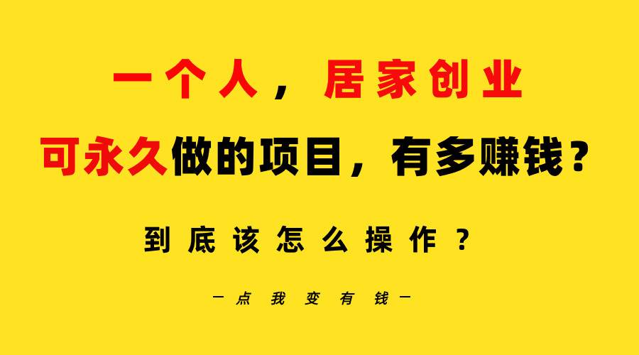 一个人，居家创业：B站每天10分钟，单账号日引创业粉100+，月稳定变现5W…-金创谷