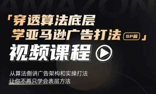 穿透算法底层，学亚马逊广告打法SP篇，从算法侧讲广告架构和实操打法，让你不再只学会表层方法-金创谷