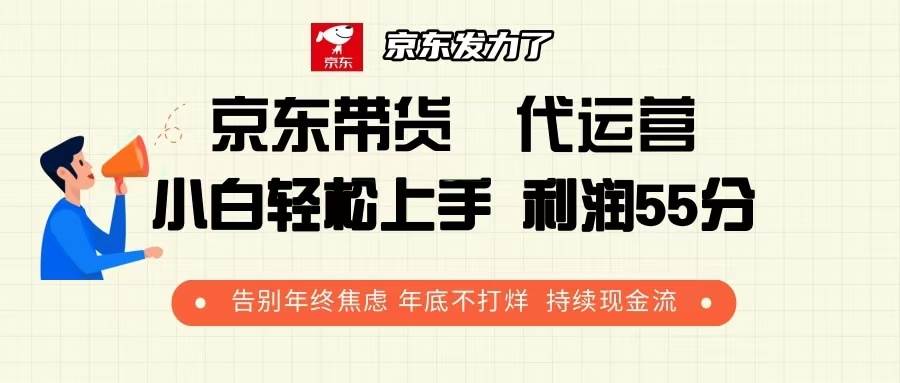 京东带货 代运营 利润55分 告别年终焦虑 年底不打烊 持续现金流-金创谷