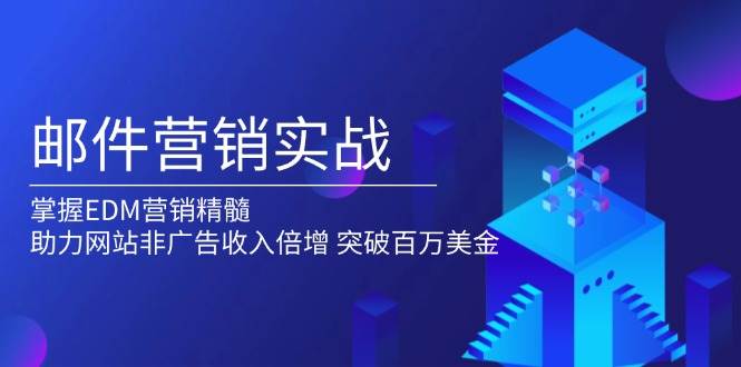 邮件营销实战，掌握EDM营销精髓，助力网站非广告收入倍增，突破百万美金-金创谷